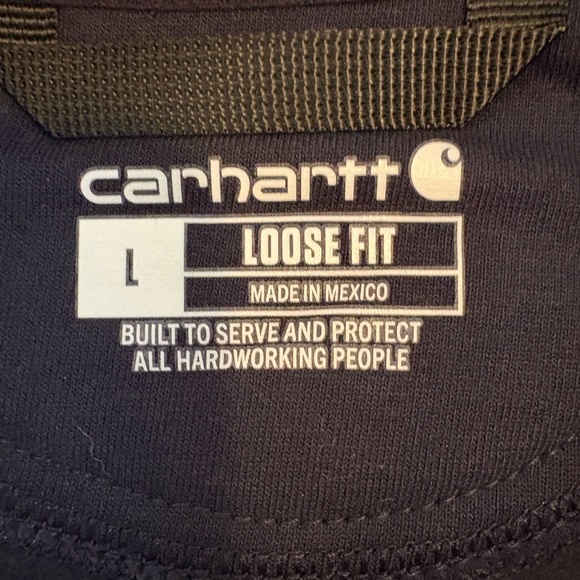 Carhartt Men's Navy Half-Zip Sweater - Picture 4 of 6